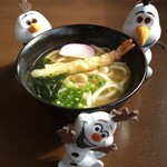 手打うどん いぶき - 天ぷらうどん　550円