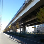 らーめん 八の字屋 - 店からの眺望2012.11下旬