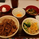 すき家 - 牛丼(並盛)ランチセット