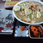 花巻らーめんバガボンド - 名物鉄砲らーめん６８０円＋砲弾５０円