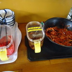 花巻らーめんバガボンド - 食べ放題キムチ！