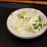 そば処湯川 - 薬味