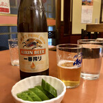 八千穂 - 瓶ビールとおしんこ