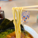 中華そば 麺や食堂 本店 - この麺は良いっ！
                                シャコッとした硬めで、麺自体の味もシッカリします