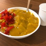 名物 万代そば - ミニカレーライス