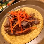 北出食堂 - 鴨カニータスのタコス