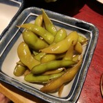 千葉っ子居酒屋 燻し家もっくん - 枝豆。いくら？