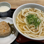 Shokujidokoro Nyu Inaba - 山かけうどんとかしわ飯にぎり