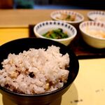 京菜味のむら - 20211024朝食おばんざいセット・雑穀米