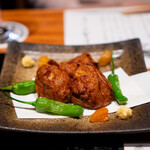 のどぐろ専門 銀座中俣 はなれ - 山椒と牛蒡のさつま揚げ