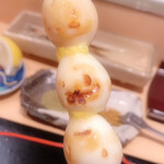 鳥匠 いし井 - うずらの卵→黄身濃厚で、白身プリプリ♪ これもあと一本食べたかったです！