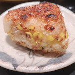 鳥匠 いし井 - とうもろこしの焼きおにぎり