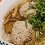 麺屋 六感堂 - 生姜香る秋刀魚のつみれラーメン (しお)＋つみれ増し