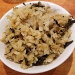 麺屋 六感堂 - 葉唐辛子とじゃこの炊込みご飯
