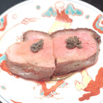 鳥匠 いし井 - シャラン鴨の黒胡椒ペースト載せ→最高（涙）鴨最高（涙）