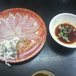 魚玉 - ふぐの刺身（５００円）