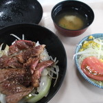 Fukui Kenchou Shokudou - 若狭牛ステーキ丼（火・木曜日限定）８００円