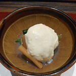 割烹 清風 - 牡蠣と柿の白和え