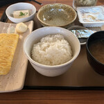 やよい軒 - 納豆朝食+玉子焼き