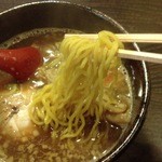 四代目 いちまる - 醤油￥６８０　なかなか旨い麺です！