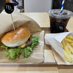 BlackPool Hamburger Cafe - チーズバーガー　セット