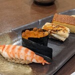 鮨みやもと - 握り（車海老、イクラ、アナゴ、玉子焼き）