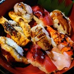 魚正寿司 - 令和3年10月 ランチタイム
      にぎり1人前 928円