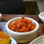木と季 - 大豆ミートと玉ねぎのトマトソース炒め