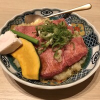 板前焼肉 一牛 北新地店 - 特選にんにく塩タン（1,518円）