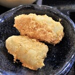 蕎麦処 皐 - きな粉をまぶしたサツマイモ団子