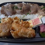 天山閣 - 塩タンから揚げ弁当