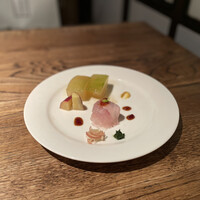 蕎麦懐石 無庵 - いとより鯛　柑橘のジュレ