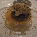 ランベリー ナオト キシモト - スッポンと合鴨米とサマートリュフ、葱の四段活用のコンチェルト