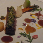 ランベリー ナオト キシモト 南青山 - 山葵菜の帽子をとると・・・お花畑が。。。