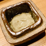 比良山荘 - ◎鮎のうるかは鮎の内臓の塩辛。日本酒が欲しくなる。