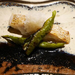 味あら井 - 「対馬のノドグロと万願寺唐辛子」