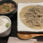 Soba To Osake Ao - 牛丼セット