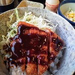 かど茂 - ミニかつ丼（ソース）