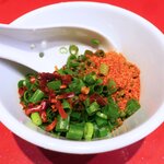 ラーメン二郎 - 待ってる間にカスタマイズ♪