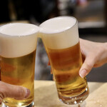 波へい - オーナーと乾杯♪