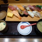 寿司 魚がし日本一 - 特盛と真鯵