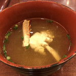 Chuuka Fuuka Teiryourifu-Min - ランチに付いてたカニのお味噌汁