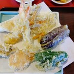 天ぷら家 - Ｃ定食を上からパチリ。