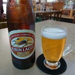 丸福食堂 - 瓶ビール（大瓶）680円・キリンラガー♪