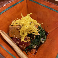 の弥七 - あん肝のよだれ鶏風