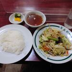 萬来軒 - 野菜炒めライス 税込800円