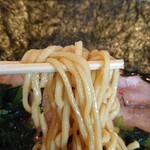 家系ラーメン たつ家 - 麺リフトアップ