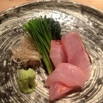 蓮 - 金目鯛を少し炙って