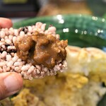 とん唐てん - カレーをおこしにつけて