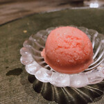 菅井 - ・イチジクのシャーベット